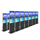 75" LCD Display Digital Signage Kiosk Touch Screen Free Standing Subway Office