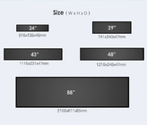 19 24 28 37 43 48 88 Inch Bar Type Lcd Display Panel Led Module Shelf Ultra Wided