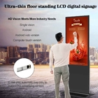 Stand Alone Lcd Digital Signage 55 Inch Totem Ultra Thin Interactive Touch Screen Kiosk