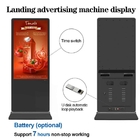 100" Floor Standing Digital Signage indoor lcd Touch Screen 500cd Android Media Player