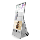 Ip65 Movable A Board Poster , 50Ah Battery Powered Lcd Portable Digital Signage