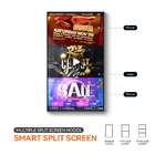 Commercial Led Advertising Player , 43 Inch Wall Mount Digital Signage Displays