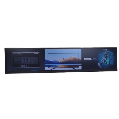 Ultra Wide Stretched Bar Lcd Monitor Shelf Display Edge Wide Lcd Panel Sign 24"