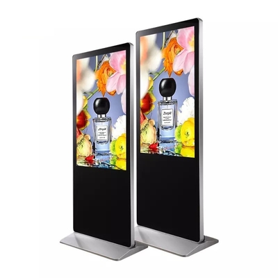 75" Floor Standing digital signage mediaplayer Free CMS 4K Android Windows Dual System