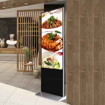 65 Inch Digital Signage Menu Boards Square Self Service Kiosk For Restaurants Ordering
