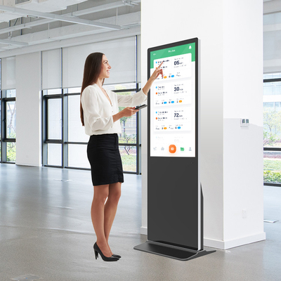 Elevate Your Advertising Campaigns: 43 Inch Touch Screen Kiosk with CMS, Touch Function, and High-Definition Display
