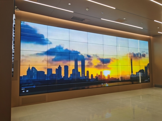 Movable Lcd Video Wall Non Touch 1.8 Mm Free Combined 2x2 2x3 3x3 4x4  65"