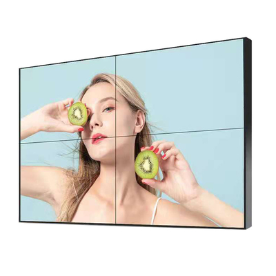 65in LCD Video Wall Shopping Mall Ultra Thin Bezel 0.88mm Ad Seamless Monitor Wall