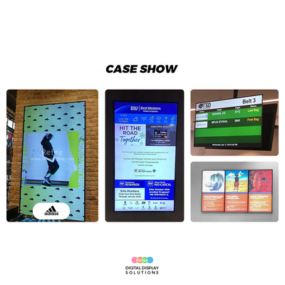 40 Inch Indoor Lcd Advertising Display 3000nits Android   For Shop Window