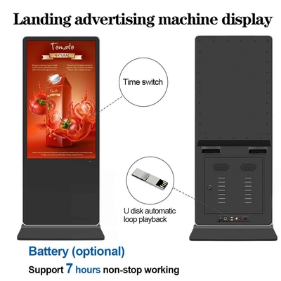 43 Inch Floor Standing Lcd Digital Signage Screen Advertising Slim Vertical Media Player