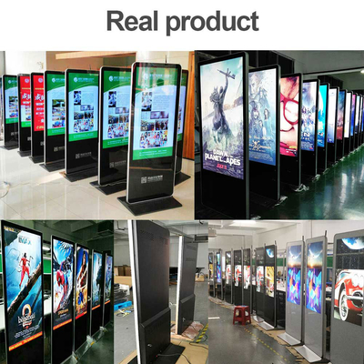 49" 50" Floor Standing Digital Display Media 4k Capacitive Touch Screen Monitor