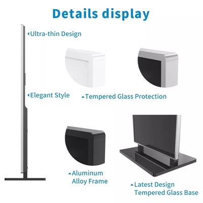 New Elegant Floor Standing Digital Signage Display Wifi 55 Inch Indoor Advertising