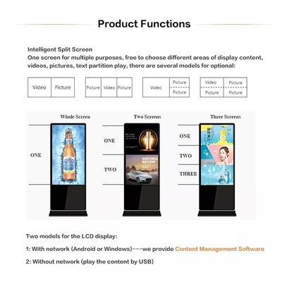 Vertical Digital Advertising Display 43 Inch - Multimedia Playback, Scheduled Customization, Remote Management